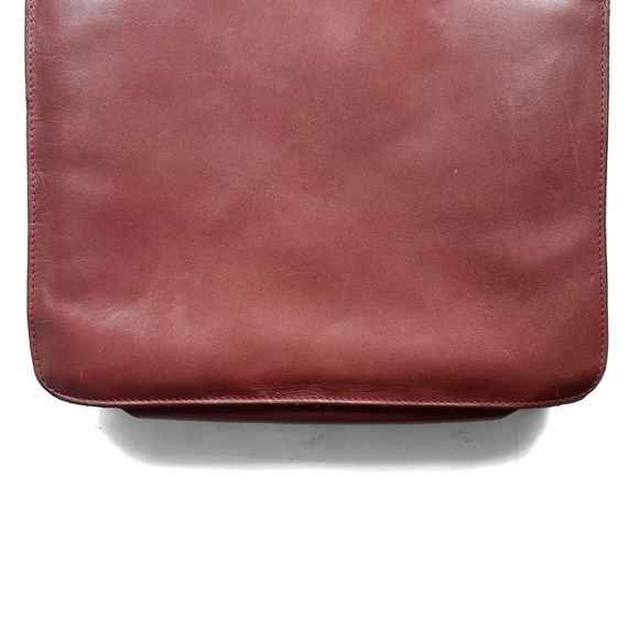 CARTIER crossbody bag vintage Cartier Bordeaux leather bag Cartier vtg  bag - Picture 7 of 17